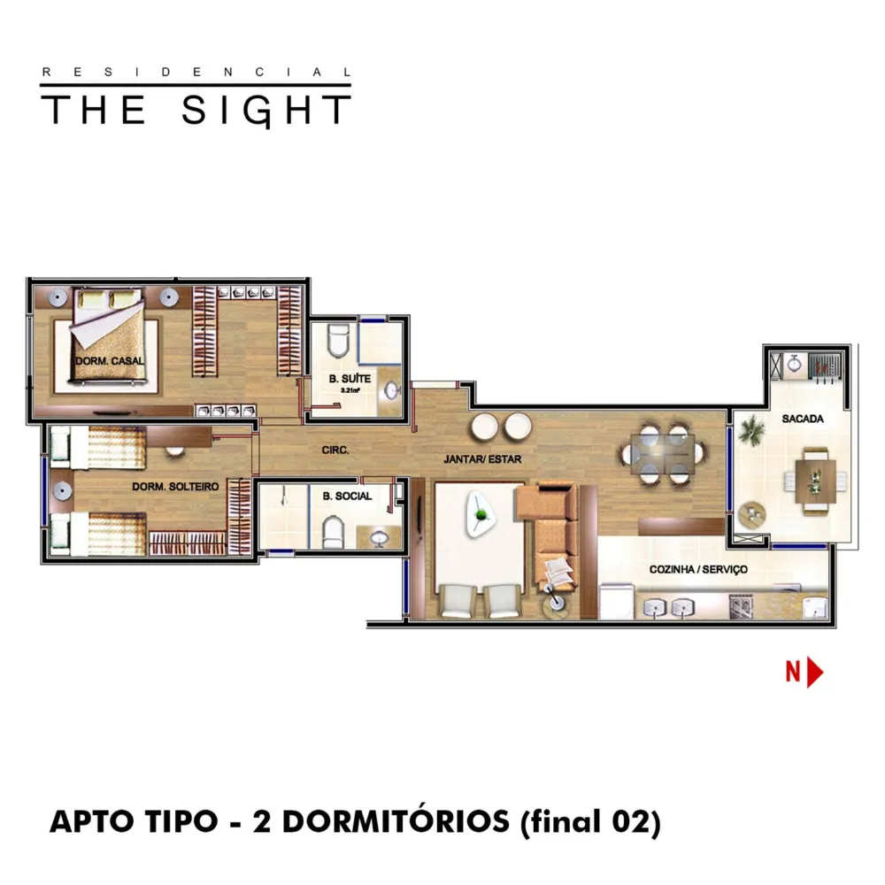 Apartamento para venda no bairro Sanvitto em Caxias do Sul
