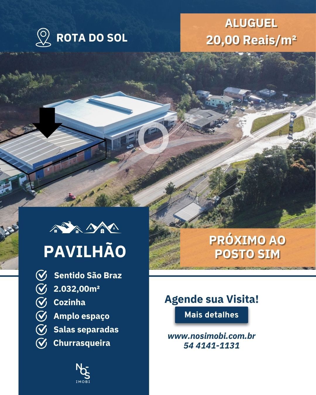 Pavilhão para venda no bairro Ana Rech  em Caxias do Sul